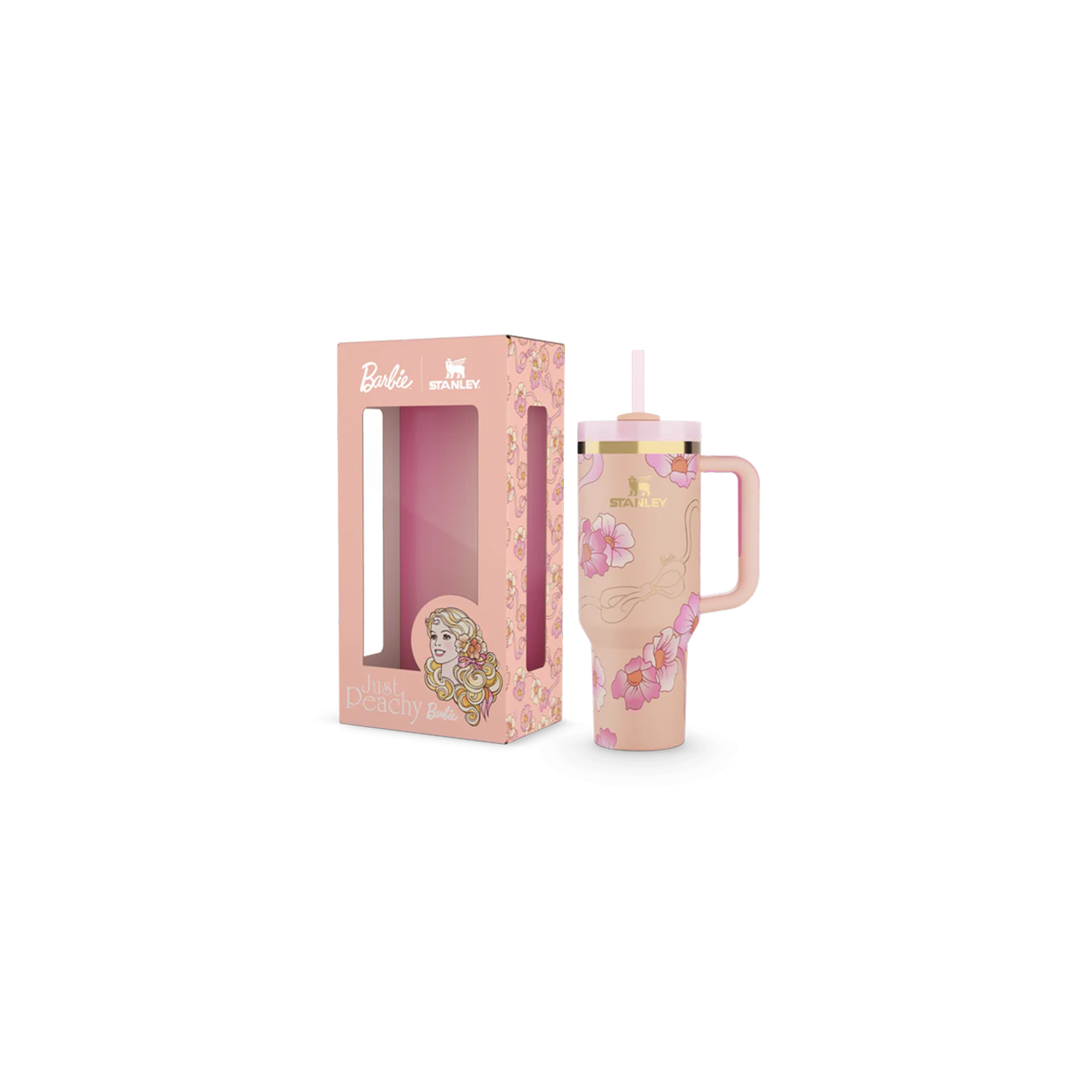 Barbie X Stanley | Peaches n' Cream 40Oz Quencher